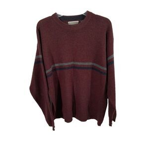Structure Urban‎ Wear Sweater Mens XL Maroon 100% Lambs Wool